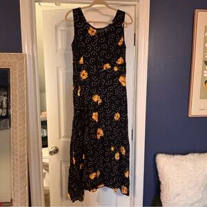 🌼Nostalgia🌼 Vintage Black Floral Dress
